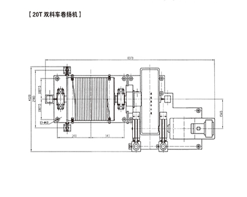 20T双料车卷扬机