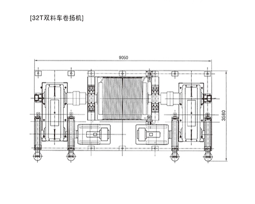 32T双料车卷扬机